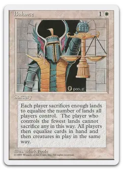Balance #256 (NM) Fourth Edition 4ED Magic MTG - Image 1