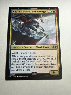 MTG Magic the Gathering Captain Howler, Sea Scourge (194/568) Aetherdrift LP - Image 1