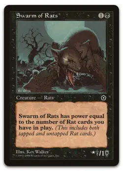 Swarm of Rats (NM) Portal Second Age P02 Magic MTG - Image 1