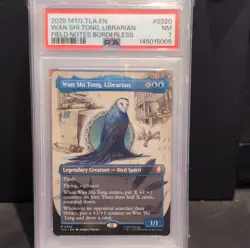 Wizards MTG Wan Shi Tong Librarian Borderless Foil Avatar 320 2025 PSA 7 - Image 1