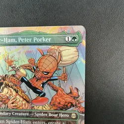 MTG Universes Beyond: Spider-man Spider-Ham, Peter Porker Borderless 0201 LP/NM - Image 2