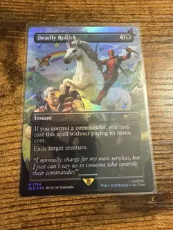 MTG Secret Lair Drop SLD Deadpool Deadly Rollick FOIL - Image 1