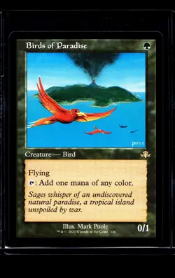 MTG Magic the Gathering DMR Dominaria Remastered Retro Frame Birds of Paradise - Image 1