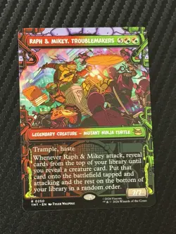 Raph & Mikey, Troublemakers 250 - MTG: Teenage Mutant Ninja Turtles - Borderless - Image 1