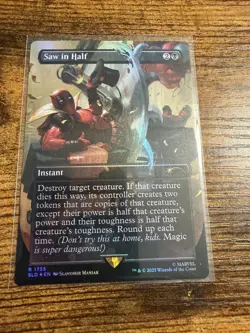MTG Secret Lair Drop SLD Deadpool Saw in Half FOIL - Image 1