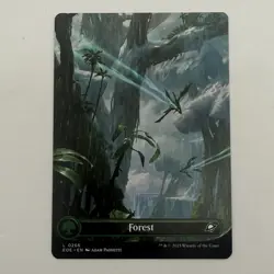 MTG Forest 0266 (Borderless) - Edge of Eternities NM Green Land Magic - Image 1