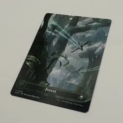 MTG Forest 0266 (Borderless) - Edge of Eternities NM Green Land Magic - Image 2