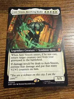 MTG Magic The Gathering Spider-Man EXTENDED ART Anti Venom Horrifying Healer - Image 1