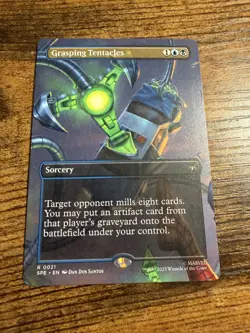 MTG Magic The Gathering Spider-Man BORDERLESS Box Scene Grasping Tentacles - Image 1