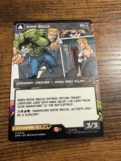 MTG Magic The Gathering Spider-Man Eddie Brock Venom Lethal Protector Borderless - Image 1