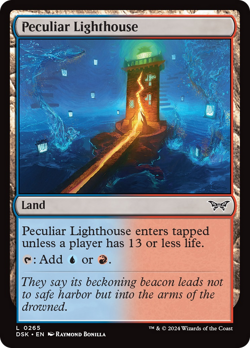 Peculiar Lighthouse [Duskmourn: House of Horror] Magic MTG - Image 1