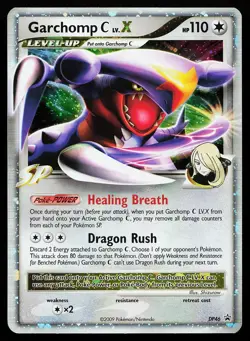 Garchomp C LV.X DP46 Holo Diamond & Pearl Promo Pokemon Card small dent - Image 1