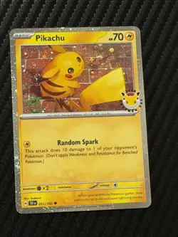 Pikachu (Pokemon Day 2026) 051/162 Miscellaneous Cards Cosmo Holo POKEMON NM A - Image 1