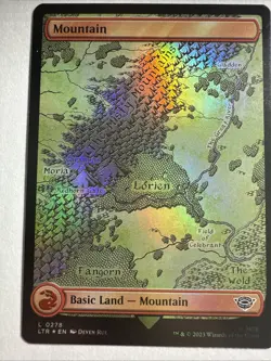 2 X MTG Lord of the Rings Mountain Foil 0278 And 0279 NM - Image 2