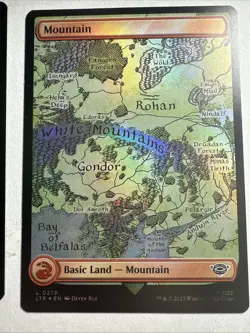 2 X MTG Lord of the Rings Mountain Foil 0278 And 0279 NM - Image 3