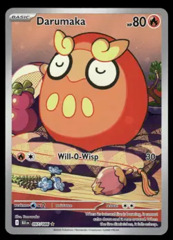 Pokemon Cards Darumaka 097/086 Black Bolt Illustration Rare NM - Image 1