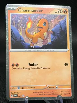 Charmander SVP 047 GALAXY SWIRL 🌀 Pokemon 151 Poster Collection Promo Holo - Image 1