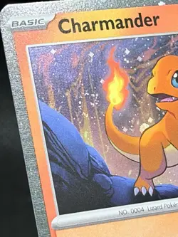 Charmander SVP 047 GALAXY SWIRL 🌀 Pokemon 151 Poster Collection Promo Holo - Image 3