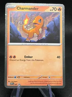Charmander SVP 047 GALAXY SWIRL 🌀 Pokemon 151 Poster Collection Promo Holo - Image 4