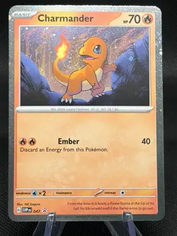 Charmander SVP 047 GALAXY SWIRL 🌀 Pokemon 151 Poster Collection Promo Holo - Image 5