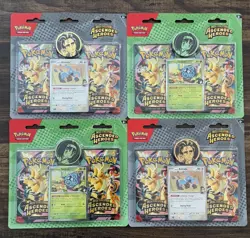 Pokemon TCG Ascended Heroes 2 Pack Blister Larry and Erika Lot of 4 New Sealed - Image 1