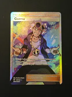 Pokemon Guzma Trainer Full Art Burning Shadows 143/147 - Image 1