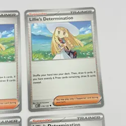 4x Lillie's Determination 119/132 NM Trainer Playset Mega Evolution Pokemon - Image 3