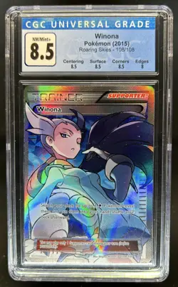 2015 Pokemon XY Roaring Skies Winona #108/108 CGC 8.5 - Image 1