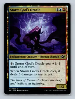 Magic the Gathering - MTG - MH2 - Storm God's Oracle - Foil - Common - Image 1