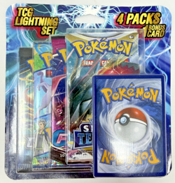 SWSH Pokemon 4 Pack Blister - Crown Zenith Fusion Strike - TCG Lightning - MINTY - Image 1