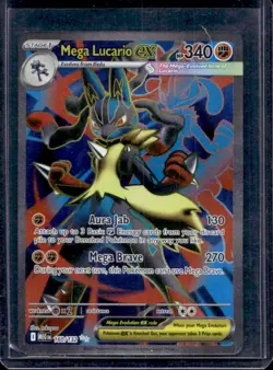 2025 Pokemon Mega Evolution Lucario ex Ultra Rare #160/132 - Image 1