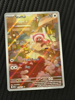 Pokemon TCG Stufful Illustration Rare - 154/132 - ME01: Mega Evolution Near Mint - Image 1