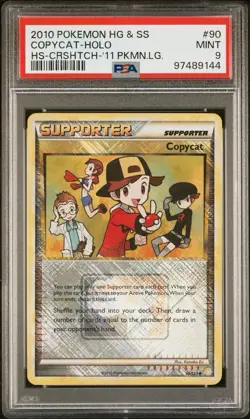 2010 Pokemon HeartGold & SoulSilver Copycat Holo Cross Hatch PSA 9 Mint - Image 1