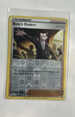Boss's Orders Reverse Foil Pokemon Sword & Shield Rebel Clash #154 6f8 - Image 1
