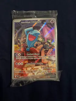 Team Rocket's Wobbuffet SVP 203 Pokemon Center Stamped Promo Destined Rivals TCG - Image 1