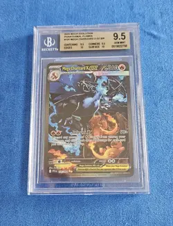 MEGA CHARIZARD X BGS 9.5 2025 POKEMON PHANTASMAL FLAMES PFL EN #125/094 EX SIR - Image 3
