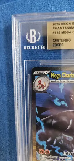 MEGA CHARIZARD X BGS 9.5 2025 POKEMON PHANTASMAL FLAMES PFL EN #125/094 EX SIR - Image 4