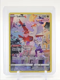 LATIAS 2023 POKEMON SWSH CROWN ZENITH GALARIAN HOLO RARE GG20/6670 Q1282 - Image 1