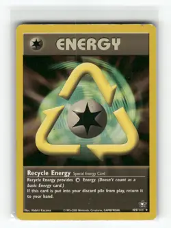 Recycle Energy Neo Genesis Rare Pokemon Heavily played - Image 1