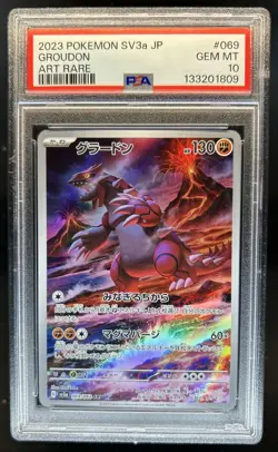 2023 Pokemon Raging Surf JP Groudon #069/062 PSA 10 GEM MINT - Image 1