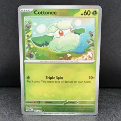 Cottonee 007/131 Master Ball Pattern Prismatic Evolutions Pokemon TCG LP/NM - Image 2