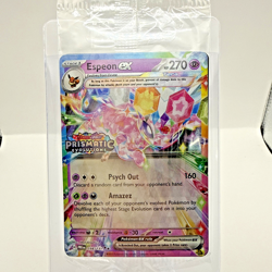 Pokemon Prismatic Evolutions Espeon ex 034/131 Surprise Box Stamped Sealed - Image 1