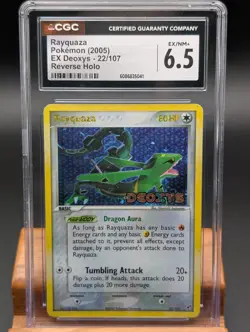 2005 Pokemon EX Deoxys Rayquaza Reverse Holo #22 CGC 6.5 - Image 1