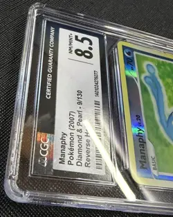 2007 Pokemon Diamond & Pearl #9/130 Manaphy Reverse Holo CGC 8.5 - Image 5