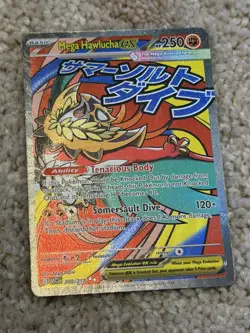 Mega Hawlucha ex 268/217 Me: Ascended Heroes Holo Mega Attack Rare Pokemon TCG - Image 1