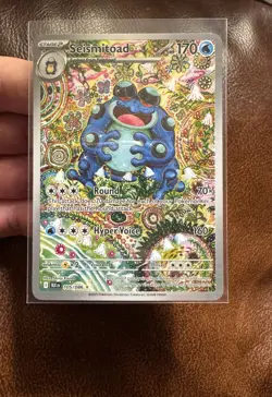 Pokemon TCG Seismitoad 105/086 Sv: Black Bolt Illustration Rare Near Mint - Image 3