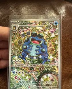 Pokemon TCG Seismitoad 105/086 Sv: Black Bolt Illustration Rare Near Mint - Image 4