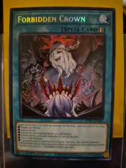 BPRO-EN067 Forbidden Crown Secret Rare 1st Edition YuGiOh - Image 1