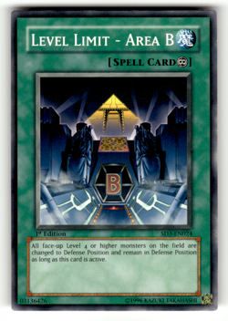 Level Limit - Area B SD3-EN024 1st Edition Common Structure Deck: Blaze of Destr - Image 1