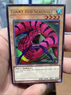 Giant Red Seasnake LCKC-EN097 Unlimited Ultra Rare’s NM +Bonus FREE SHIPPING! - Image 1